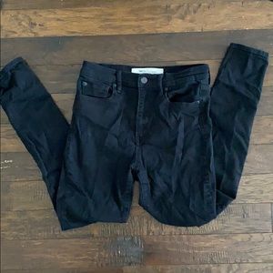 GAP True Skinny High Rise Black Denim
